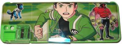 

HINA Ben 10 Character Art Plastic Pencil Box(Set of 1, Green)