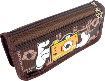 

Chrome Series Printed Art Cloth Pencil Box(Set of 1, Multicolour)