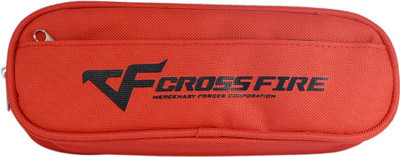 

Saamarth Impex Signature Crossfire Art Fabric Pencil Box(Set of 1, Orange)