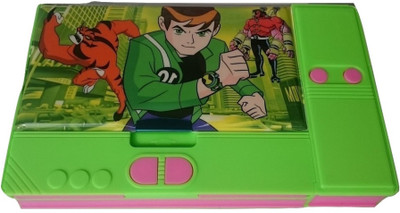 

Gift Chachu Jumbo Ben 10 Art Plastic Pencil Box(Set of 1, Green)