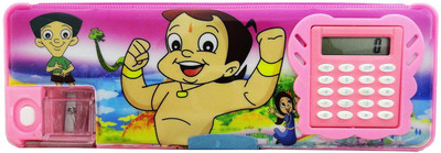 

RSI Chota Bheem Calculator Art Double Sided Magnetic Pencil Box(Set of 1, Blue, Green, Pink)