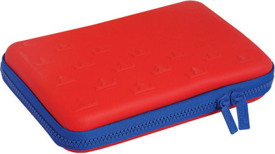

University of Oxford Crown Plain Art Canvas Pencil Box(Set of 1, Red)