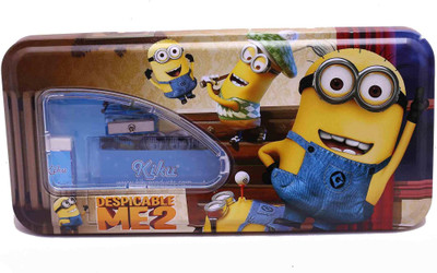 

Funcart Minions Printed pattern Art Plastic Pencil Box(Set of 1, Multicolor)