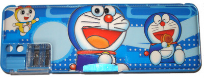 

HINA Doraemon Character Art Plastic Pencil Box(Set of 1, Blue)