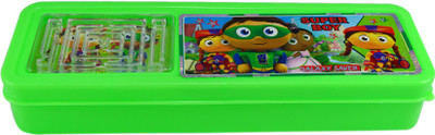 

Saamarth Impex Cartoon Cartoon Art Plastic Pencil Box(Set of 1, Green)