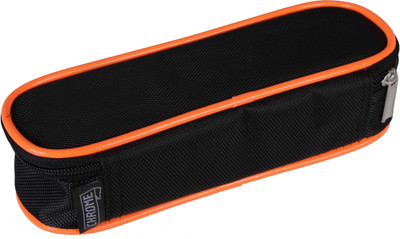 

Chrome Series Printed Art Cloth Pencil Box(Set of 1, Orange)