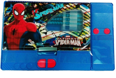 

Cloud9JP spiderman spiderman picture Art plastic Pencil Box(Set of 1, Blue)