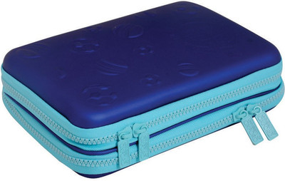 

University of Oxford F.B Plain Art Canvas Pencil Box(Set of 1, Blue)