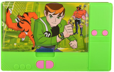 Cloud9JP jumbo NA Art Plastic Pencil Box(Set of 1, Green)
