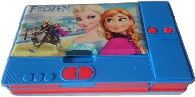

Royle Katoch Frozen Elsa and Princess Anna Sisters DUAL COMPARTMENT JUMBO PENCIL BOX Art PLASTIC Pencil Box(Set of 1, Multicolor)