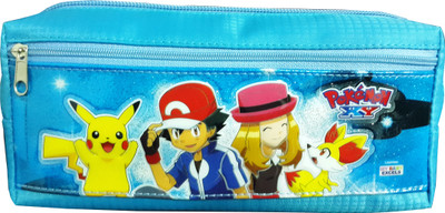 

Pokemon Pokemon Character Face Art Fabric Pencil Box(Set of 1, Multicolor)