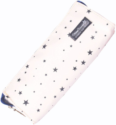 

Enwraps Stars Shine Bird Art Cloth Pencil Box(Set of 1, Beige)