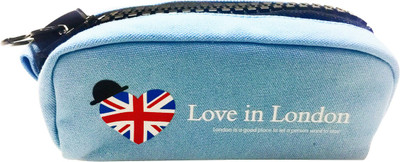 

Priyankish Smart Kidz Heart Art Cloth Pencil Box(Set of 1, Blue)