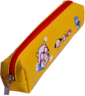 

Enwraps Teddy Cartoons Art PU Pencil Box(Set of 1, Yellow)