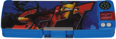 

Disney Avenger Superhero Art Plastic Pencil Box(Set of 1, Blue, Red)