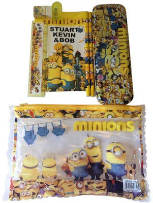 

Funcart Minions Printed pattern Art Plastic Pencil Box(Set of 1, Multicolor)