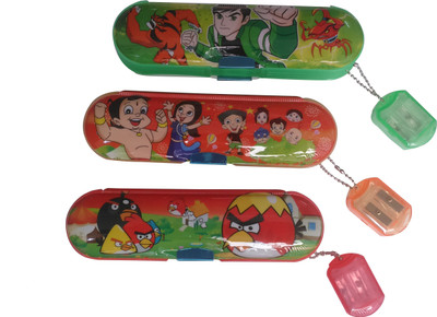

PTCMart Ben 10 Flowers Art Plastic Pencil Box(Set of 3, Multicolor)