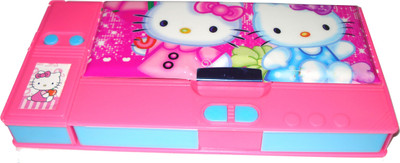 

Hina Kitty Disney Art Plastic Pencil Box(Set of 2, Pink)