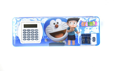 

Funmatic Inbuilt Calculator & Sharpner Doraemon Art Plastic Pencil Box(Set of 1, Red)
