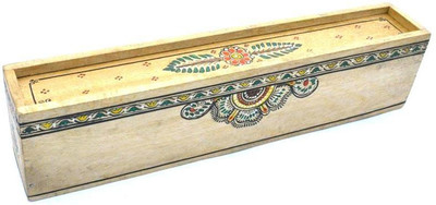 

Art Godaam WPB-0002 Pattachitra Art Wood Pencil Box(Set of 1, Yellow)