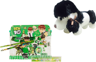 

Priyankish Smart Kids Cartoon Art Furr Pencil Boxes(Set of 8, Black, White, Green)