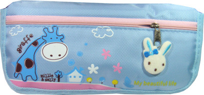 

Xiao zhi xiong Rabbit Rabbit Art Cloth Pencil Box(Set of 1, Blue)