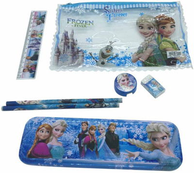 

Funcart Frozen Printed pattern Art Plastic Pencil Box(Set of 1, Multicolor)