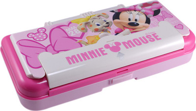 

Saamarth Impex Disney Cartoon Character Art Plastic Pencil Box(Set of 1, Pink, White)