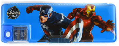 

Funmatic Inbuilt Sharpner Avengers Art Plastic Pencil Box(Set of 1, Blue)