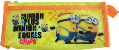 

Minion Minnions Character Art Fabric Pencil Box(Set of 1, Yellow)