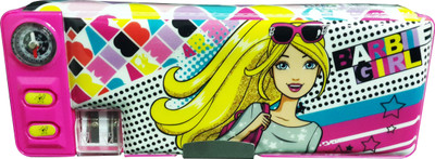 

Mattel Barbie Character Face Art Metal Pencil Box(Set of 1, Multicolor)