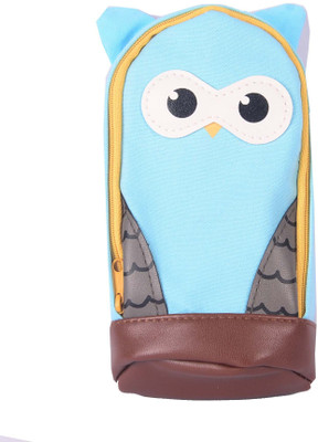 

Enwraps Owl Series Bird Art Cloth Pencil Box(Set of 1, Blue)