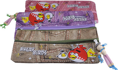 

Saamarth Impex Standard Cartoons Print Art Clothes Pencil Boxes(Set of 3, Multicolor)