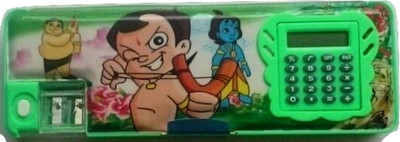 

Gift Chachu Calculator NA Art Plastic Pencil Box(Set of 1, Green)