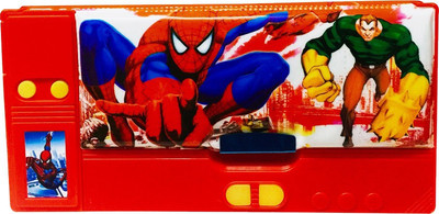

Priyankish Smart Kidz Spiderman Art Plastic Pencil Box(Set of 1, Red)