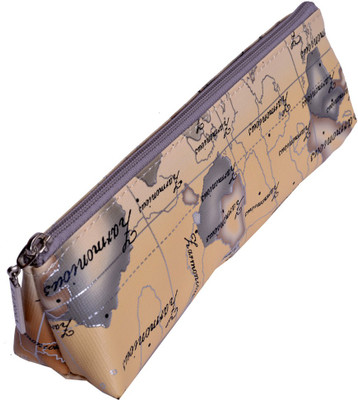 

Enwraps Harmonious Cartoons Art PU Pencil Box(Set of 1, Brown)