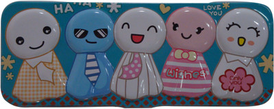 

Starmark BTS Baby Doll Art Plastic Pencil Box(Set of 1, Green)