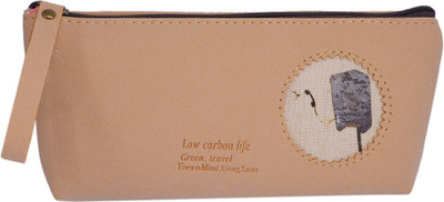 

Saamarth Impex Gadgets canvas Art Fabric Pencil Box(Set of 1, Peach)