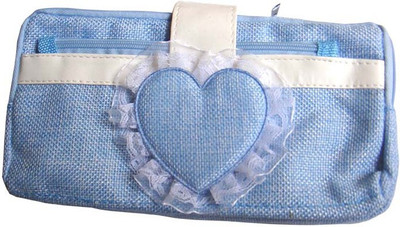 

Vardhman Heart Girl Art Cloth Pencil Box(Set of 1, Blue)