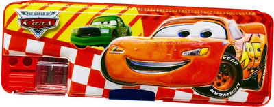 

Priyankish Smart Kidz Cars Art Plastic Pencil Box(Set of 1, Red)