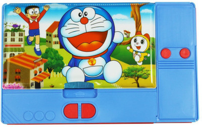 

Royle Katoch Doraemon Big Jumbo Smart Kidz DUAL COMPARTMENT MAGNETIC LOCK SYSTEM Art PLASTIC Pencil Box(Set of 1, Multicolor)