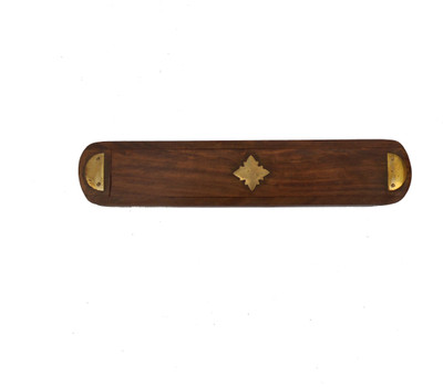 

Handicraft HANDCRAFTED FLOWER Art Wood Pencil Box(Set of 1, BROWN)