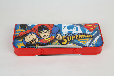 Warner Bros. Superman Plastic Pencil Box(Blue)