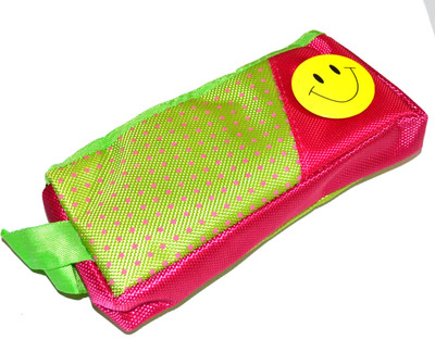 

Pin to Pen Smiley Smiley Art Cloth Pencil Box(Set of 1, Multicolour)