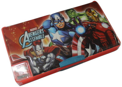 

Siltason Shakti Avengers Cartoon character Art Plastic Pencil Box(Set of 1, Red)