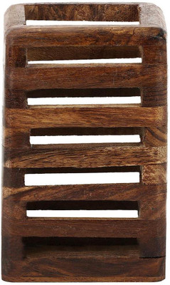 

Derien corporate hand made Art wood Pencil Box(Set of 1, brown)
