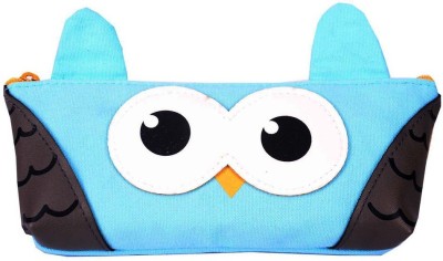 

Enwraps Owl Series Bird Art Cloth Pencil Box(Set of 1, Blue)