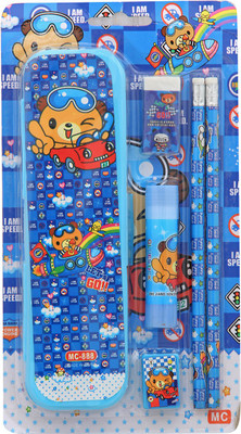 

Shopiral CARTOON CARTOON Art PLASTIC Pencil Box(Set of 1, Blue)