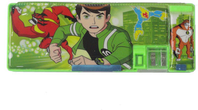

Cloud9JP jumbo jumbo Art Plastic Pencil Box(Set of 1, Green)