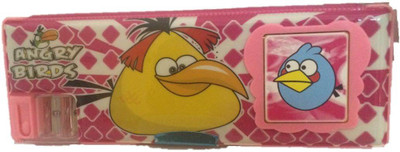 

Hyde & Seek Angry Birds Colorful Art plastic Pencil Box(Set of 1, Pink)
